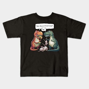 Funny Did You Eat The Last Bunny Dinosaur Rabbit Kids T-Shirt